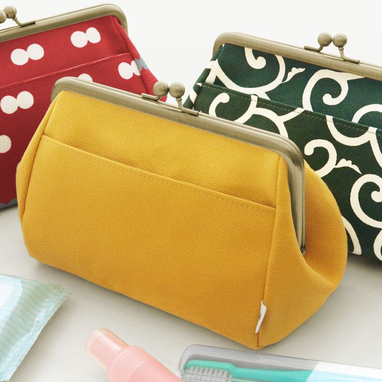 マチャ抹茶様 リクエスト L字ポーチ 4点 楽天市場】【在庫商品】4寸がま口平ポーチ(マチ有)【リボン刺繍