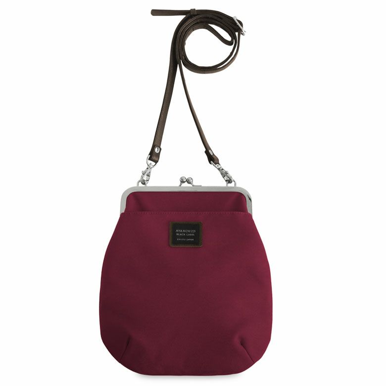 AYANOKOJI 【受注生産品】ポケット付きがま口フラットショルダー