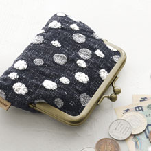 AYANOKOJI 【在庫商品】3.5寸がま口コインケース＋（プラス）【デニム 