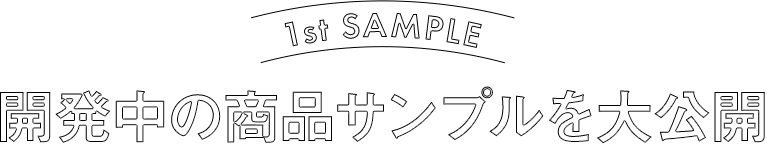 開発中の商品サンプルを大公開
