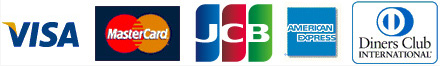VISA・MASTER・JCB・AMEX・Diners