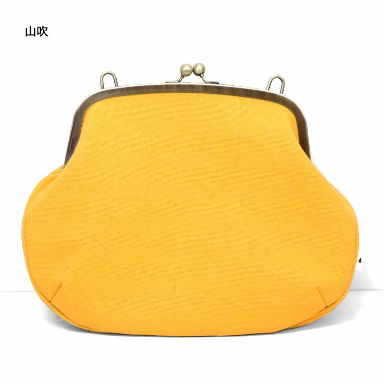 受注生産品】がま口ポシェット【帆布・無地】 | AYANOKOJI
