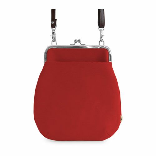 在庫商品】ポケット付きがま口フラットショルダー【帆布 在庫限り（アソート）】