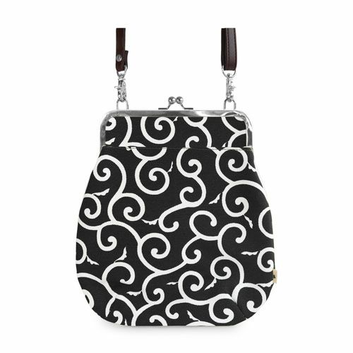 在庫商品】ポケット付きがま口フラットショルダー【帆布 在庫限り（アソート）】