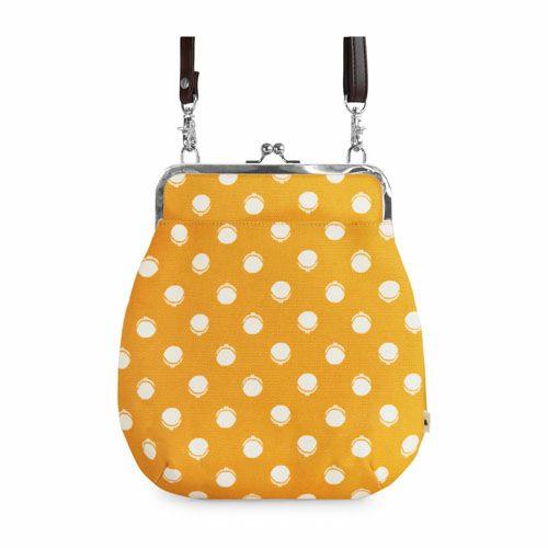 在庫商品】ポケット付きがま口フラットショルダー【帆布 在庫限り（アソート）】