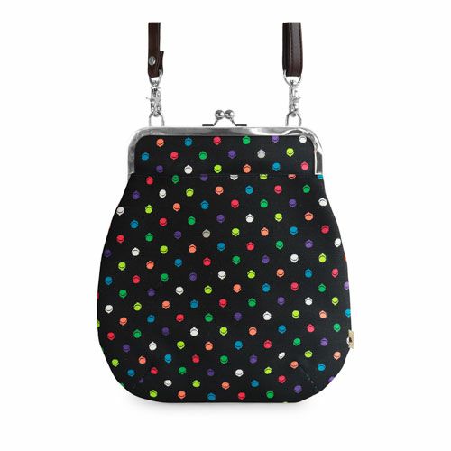 在庫商品】ポケット付きがま口フラットショルダー【帆布 在庫限り（アソート）】