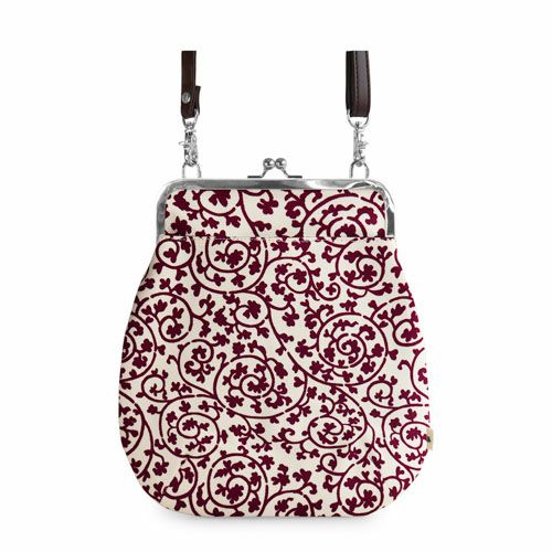 在庫商品】ポケット付きがま口フラットショルダー【帆布 在庫限り（アソート）】