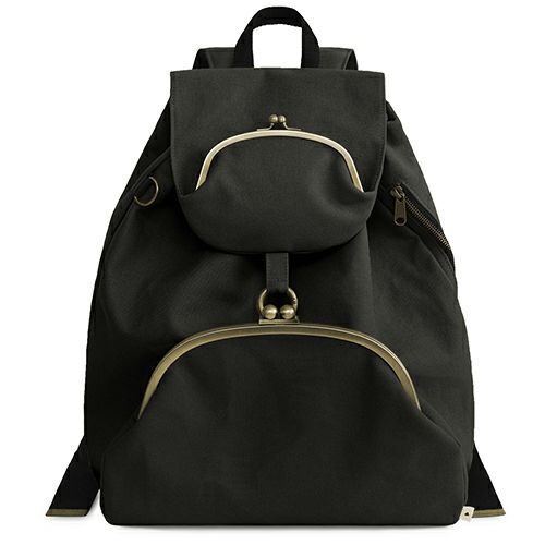 がま口リュック（大）【帆布・綿布（アソート）】