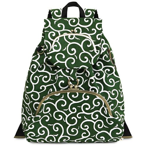 がま口リュック（大）【帆布・綿布（アソート）】