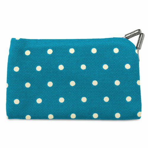 仕切り付きがま口カードケース【帆布・唐草/水玉】 