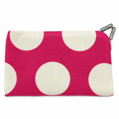 仕切り付きがま口カードケース【帆布・唐草/水玉】 