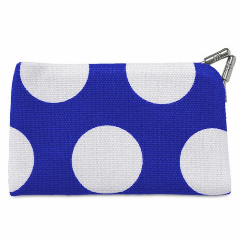 仕切り付きがま口カードケース【帆布・唐草/水玉】 