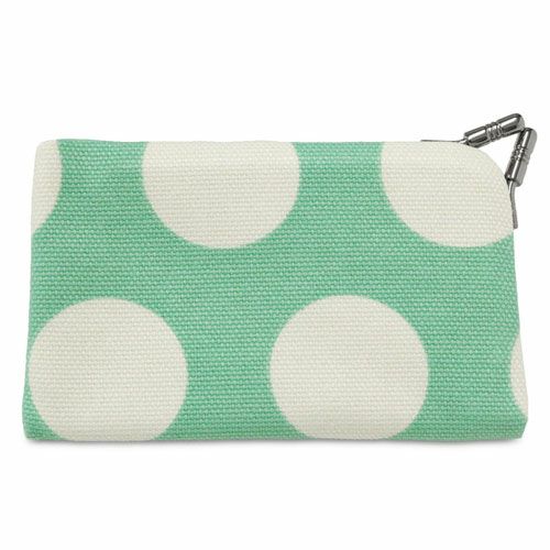 仕切り付きがま口カードケース【帆布・唐草/水玉】 