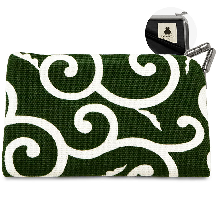 仕切り付きがま口カードケース