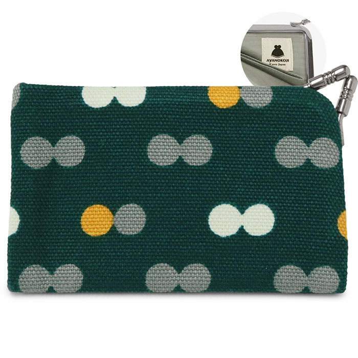 仕切り付きがま口カードケース