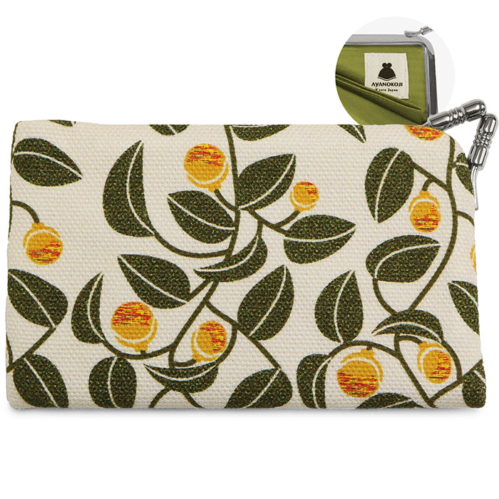 仕切り付きがま口カードケース