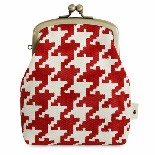 がま口シガレットケース【帆布・バードチェック】