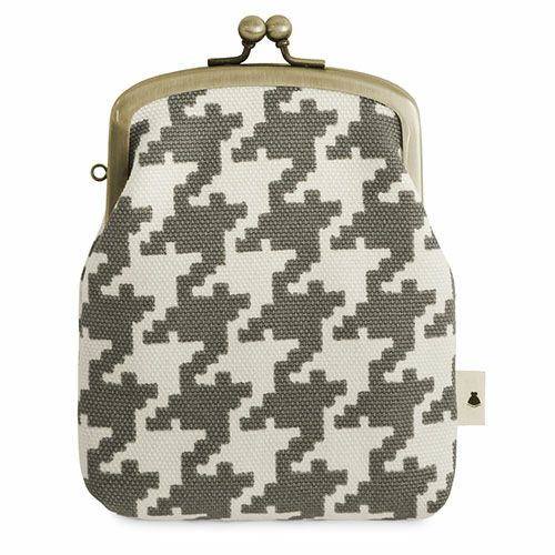 がま口シガレットケース【帆布・バードチェック】