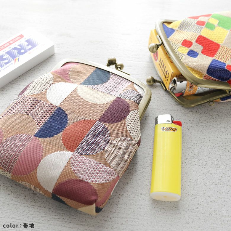 在庫商品】がま口シガレットケース【金襴・帯地（アソート）】 [M便 1