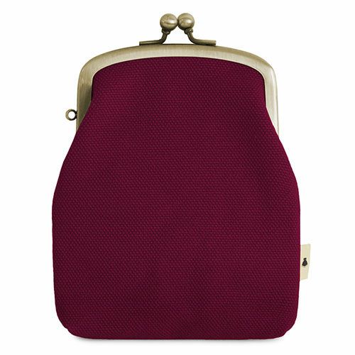 楽天市場】がま口【在庫商品】革ヒモ付き手提げがま口財布（中