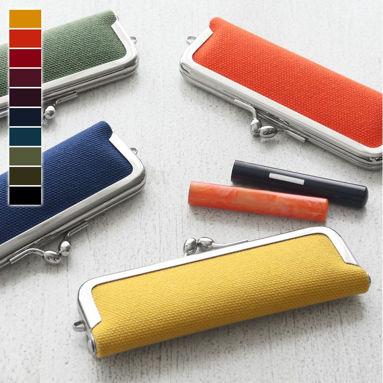 マルチ5フィン✨ケース付✨ミッドレングス　鎌倉No Brand 7`4 在庫商品】がま口印鑑ケース【帆布・無地】 [M便 1/8] | AYANOKOJI