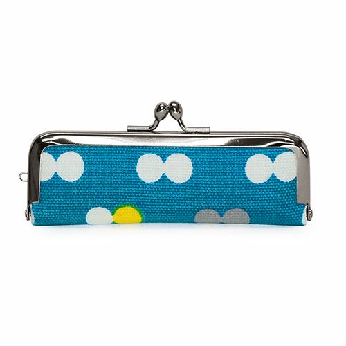 がま口印鑑ケース【帆布・にこだま柄】メインイメージ