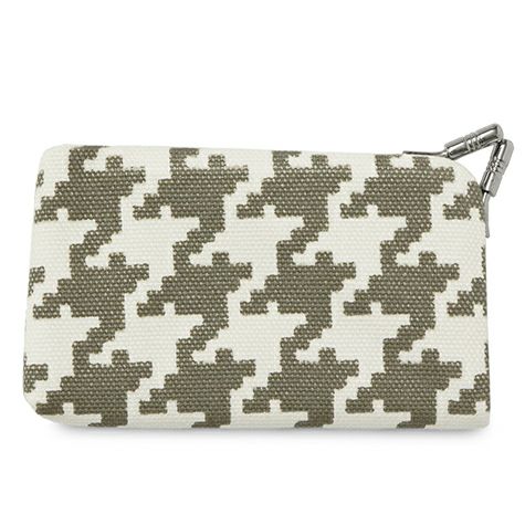 がま口キーケース【帆布・バードチェック】