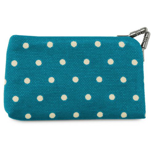 がま口キーケース【帆布・唐草/水玉】