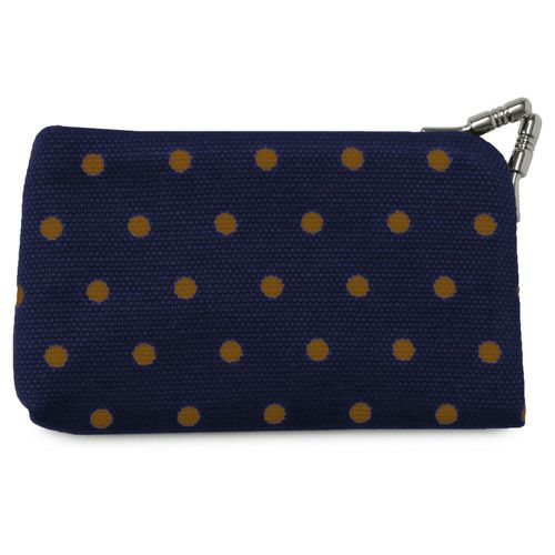 がま口キーケース【帆布・唐草/水玉】