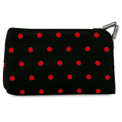 がま口キーケース【帆布・唐草/水玉】