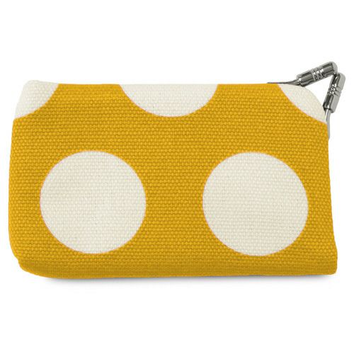 がま口キーケース【帆布・唐草/水玉】