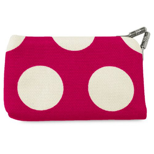 がま口キーケース【帆布・唐草/水玉】