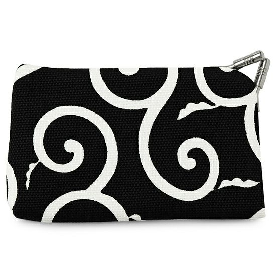 がま口キーケース【帆布・唐草/水玉】