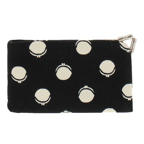 がま口キーケース【帆布・がまドット柄 大判】