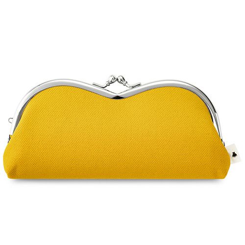 山型がま口メガネケース【帆布・無地】