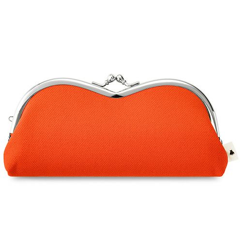 山型がま口メガネケース【帆布・無地】