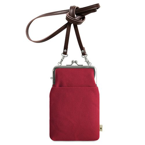 がま口ショルダーケース＋（クッション生地）【帆布・無地】