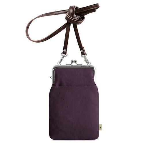 がま口ショルダーケース＋（クッション生地）【帆布・無地】