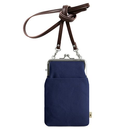 がま口ショルダーケース＋（クッション生地）【帆布・無地】