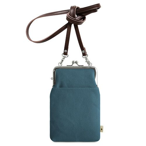 がま口ショルダーケース＋（クッション生地）【帆布・無地】