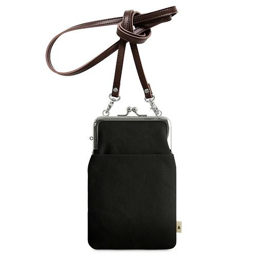 がま口ショルダーケース＋（クッション生地）【帆布・無地】