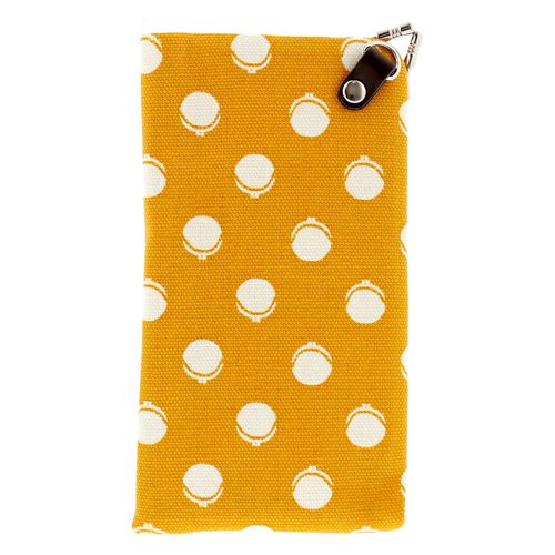 がま口スマートフォンケース＋（プラス）【帆布・がまドット大判】