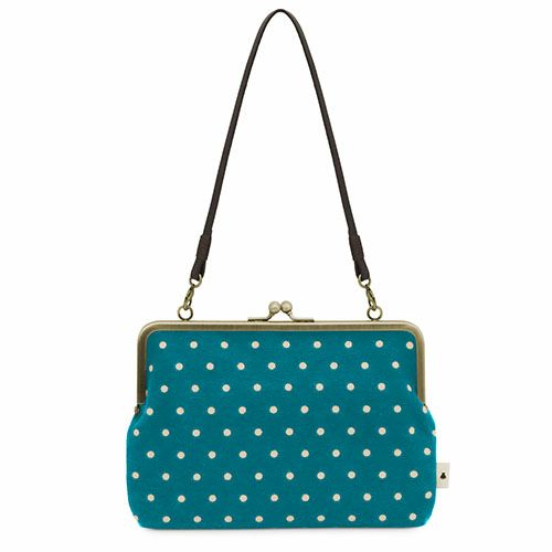 がま口手帳ケース【帆布・唐草/水玉】