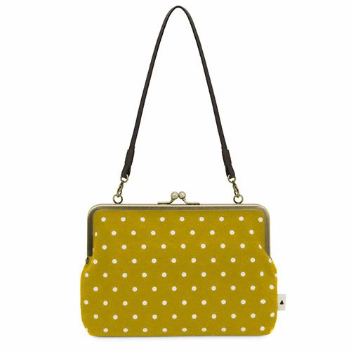 在庫商品】がま口手帳ケース【帆布・唐草/水玉】 [M便 1/2] | がま口の