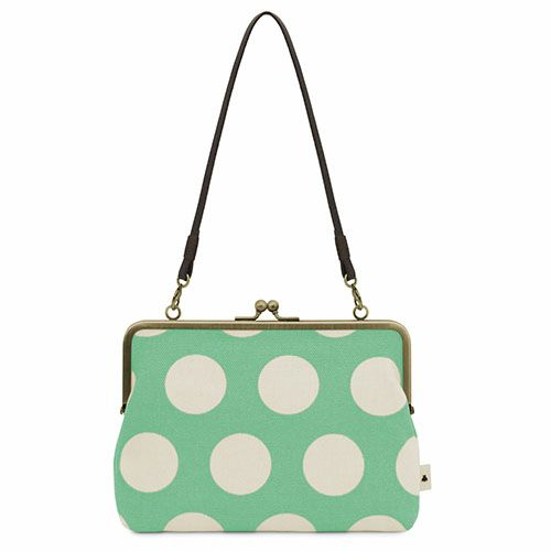 がま口手帳ケース【帆布・唐草/水玉】