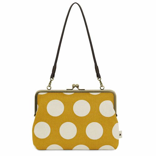 がま口手帳ケース【帆布・唐草/水玉】