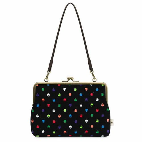 がま口手帳ケース【帆布・がまドット】