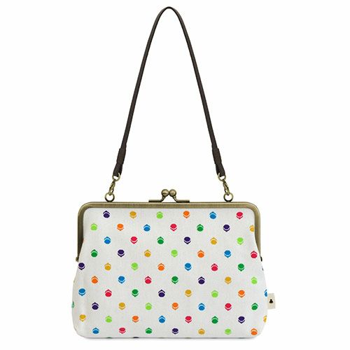 がま口手帳ケース【帆布・がまドット】