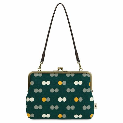 がま口手帳ケース【帆布・にこだま柄】