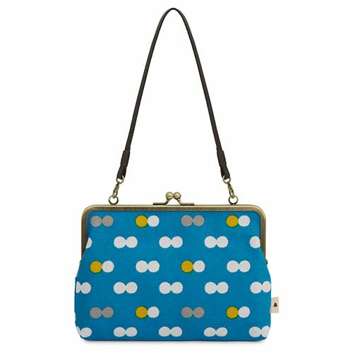 がま口手帳ケース【帆布・にこだま柄】